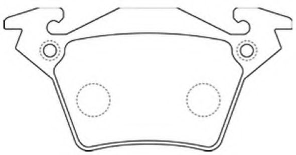 Комплект тормозных колодок, дисковый тормоз ASVA AKD-1046