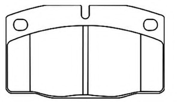 Комплект тормозных колодок, дисковый тормоз ASVA AKD-1242