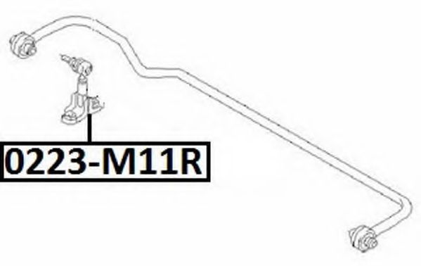 Тяга / стойка, стабилизатор ASVA 0223-M11R