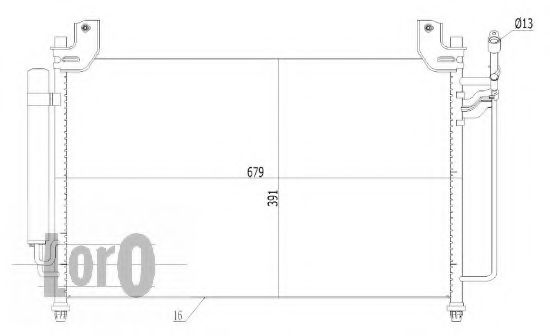 Конденсатор, кондиционер LORO 030-016-0020