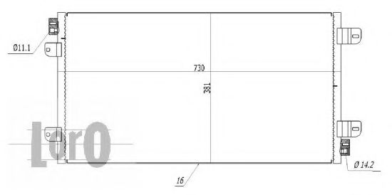 Конденсатор, кондиционер LORO 042-016-0009