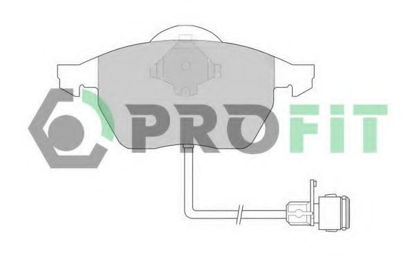 Комплект тормозных колодок, дисковый тормоз PROFIT 5000-0590 C