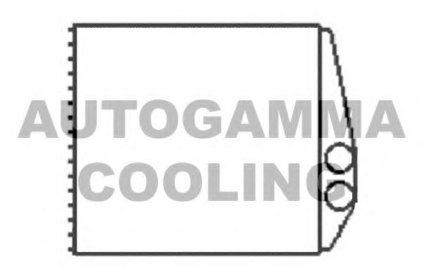 Теплообменник, отопление салона AUTOGAMMA 103240