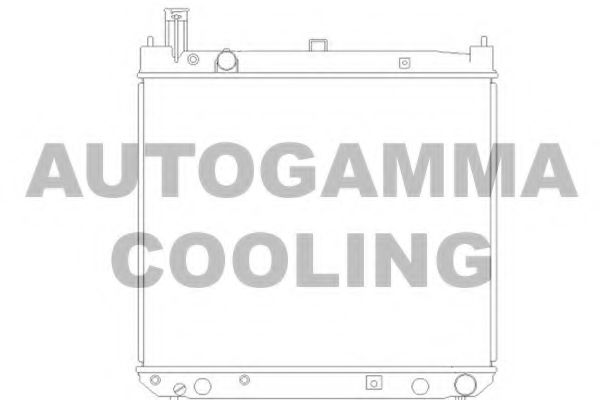 Радиатор, охлаждение двигателя AUTOGAMMA 104195