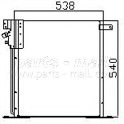 Конденсатор, кондиционер PARTS-MALL PXNCR-019