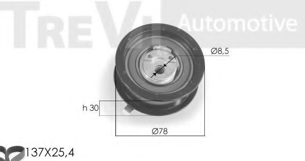 Комплект ремня ГРМ TREVI AUTOMOTIVE KD1092