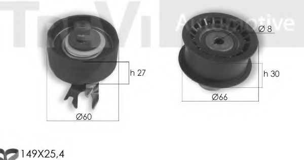 Комплект ремня ГРМ TREVI AUTOMOTIVE KD1352