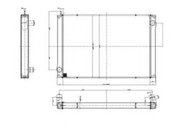 Радиатор, охлаждение двигателя ORDONEZ 1020719825