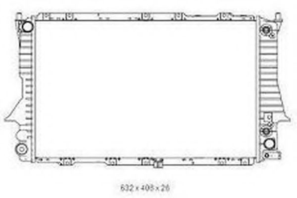 Радиатор, охлаждение двигателя 4SEASONS 102023