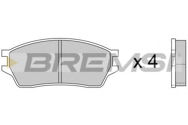 Комплект тормозных колодок, дисковый тормоз HP (ZEBRA) 2526