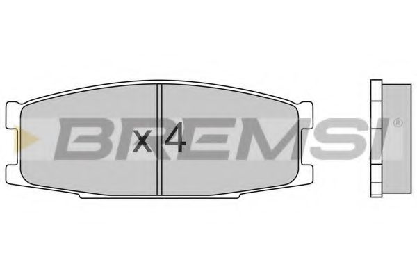 Комплект тормозных колодок, дисковый тормоз BREMSI 23501