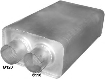 Глушитель выхлопных газов конечный POLMO 7901