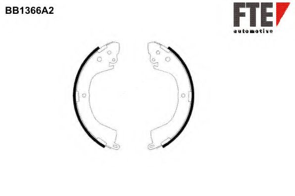Комплект тормозных колодок FTE BB1366A2