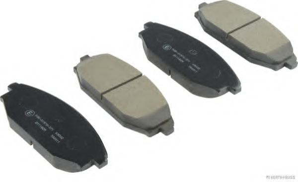Комплект тормозных колодок, дисковый тормоз HERTH+BUSS JAKOPARTS J3600543