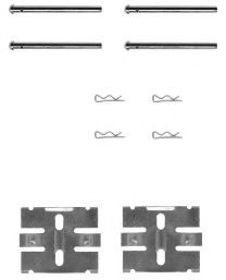 Комплектующие, колодки дискового тормоза FERODO FBA413