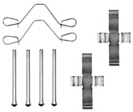 Комплектующие, колодки дискового тормоза PEX 999