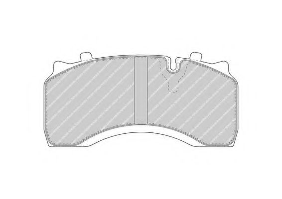 Комплект тормозных колодок, дисковый тормоз FERODO FCV1389