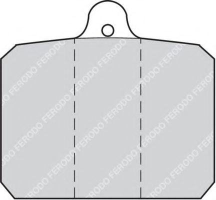 Комплект тормозных колодок, дисковый тормоз FERODO FDB55