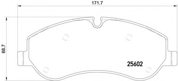 Комплект тормозных колодок, дисковый тормоз BREMBO P 24 152