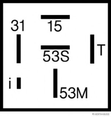 Реле, интервал включения стеклоочистителя; Реле, интервал включения стеклоочистителя HC-PARTS 160297