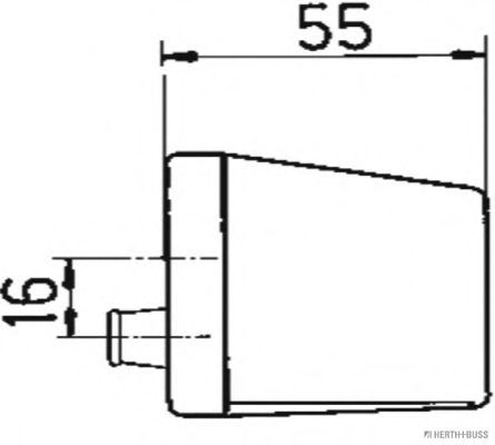 Фонарь освещения номерного знака ST-TEMPLIN 754010