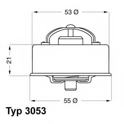 Термостат, охлаждающая жидкость WAHLER 3053.85