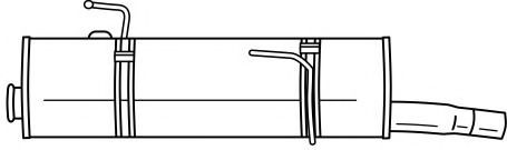 Глушитель выхлопных газов конечный AKS DASIS SG45656