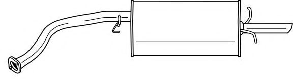 Глушитель выхлопных газов конечный AKS DASIS SG73603