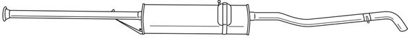 Глушитель выхлопных газов конечный AKS DASIS SG35618