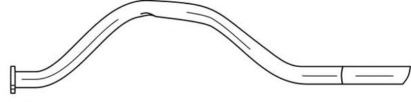 Труба выхлопного газа AKS DASIS SG74700