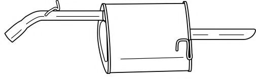 Глушитель выхлопных газов конечный AKS DASIS SG73614