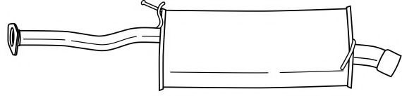 Глушитель выхлопных газов конечный AKS DASIS SG37630