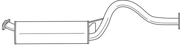 Глушитель выхлопных газов конечный AKS DASIS SG37613