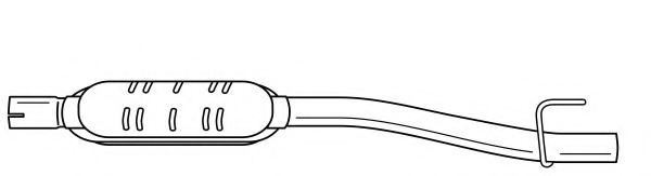 Средний глушитель выхлопных газов AKS DASIS SG35422