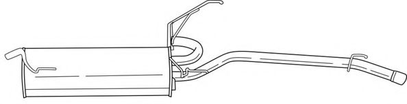 Глушитель выхлопных газов конечный AKS DASIS SG21620