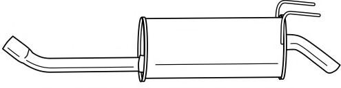 Глушитель выхлопных газов конечный AKS DASIS SG13685