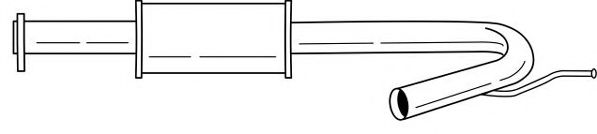 Средний глушитель выхлопных газов AKS DASIS SG11415