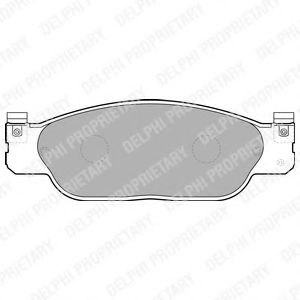Комплект тормозных колодок, дисковый тормоз DELPHI LP1468
