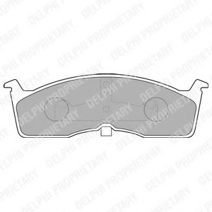 Комплект тормозных колодок, дисковый тормоз DELPHI LP1532