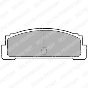 Комплект тормозных колодок, дисковый тормоз DELPHI LP29