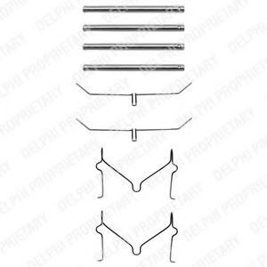 Комплектующие, колодки дискового тормоза DELPHI LX0182