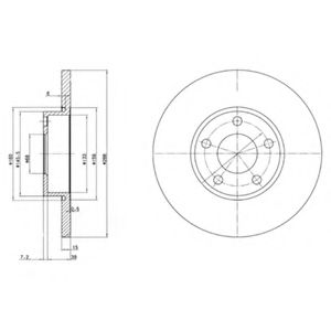 Тормозной диск DELPHI BG2749