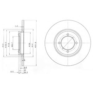 Тормозной диск DELPHI BG2017