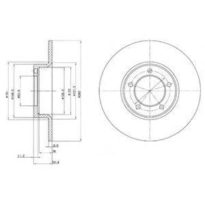 Тормозной диск DELPHI BG2021