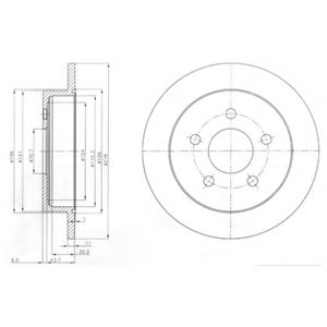 Тормозной диск DELPHI BG3143