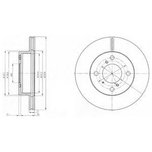 Тормозной диск DELPHI BG3499