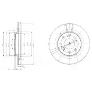 Тормозной диск DELPHI BG3794