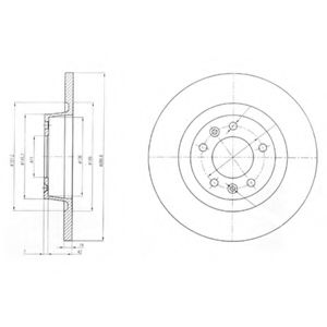 Тормозной диск DELPHI BG4085