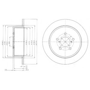 Тормозной диск DELPHI BG4129