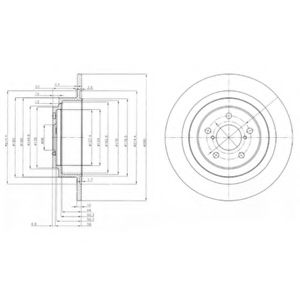 Тормозной диск DELPHI BG4154